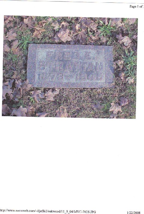 Fred Strattan Headstone